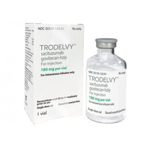 TRODELVY ® 180 MG ( SACITUZUMAB GOVITECAN-HZIY ) FOR INTRAVENOUS INFUSION VIAL